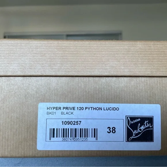 Christian Louboutin Python Platform Pumps, Black, 8 - Picture 7 of 8